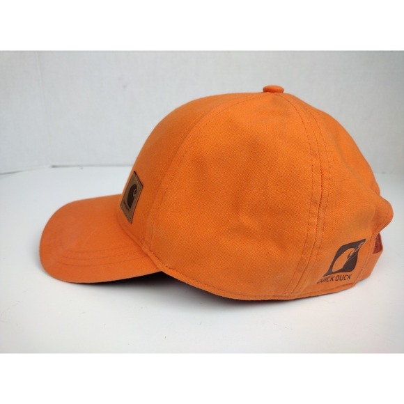 Hard To Find Colorway CARHARTT Orange Quick Duck Adjustable Hat NWOT - Picture 3 of 9